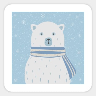 Winter Bear Sticker